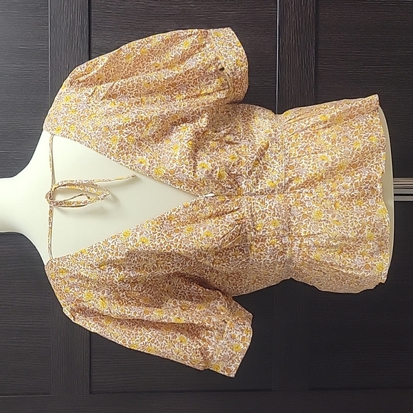 NWT J Crew Puff Sleeve Blouse, Size 14 - Picture 4 of 16